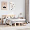 Miniatyrbilde 2 av 11: vidaXL Sengeramme uten madrass 140x200 cm heltre furu