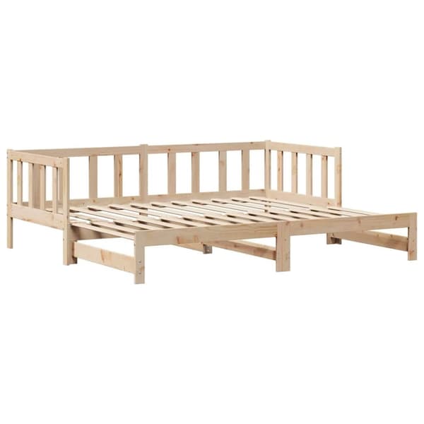vidaXL Vuodesohva rullilla ja laatikoilla ei patjaa 90x200 cm