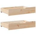 Miniatyrbillede 11 af 11: vidaXL daybed med udtræk og skuffer uden madras 90x200 cm