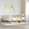 Miniatyrbillede 2 af 11: vidaXL daybed med udtræk og skuffer uden madras 90x200 cm