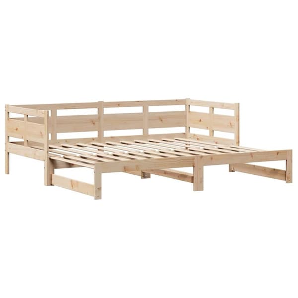 vidaXL Vuodesohva rullilla ja laatikoilla ei patjaa 90x200 cm