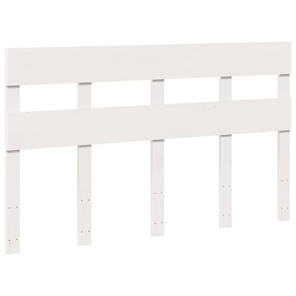 vidaXL Sengeramme uten madrass hvit 120x200 cm heltre furu