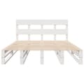 Miniatyrbilde 7 av 11: vidaXL Sengeramme uten madrass hvit 120x200 cm heltre furu