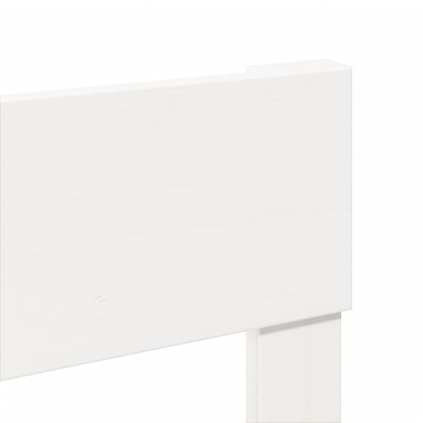 vidaXL Sengeramme uten madrass hvit 120x200 cm heltre furu