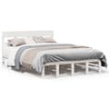 Miniatyrbilde 1 av 11: vidaXL Sengeramme uten madrass hvit 120x200 cm heltre furu
