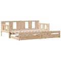 Miniatyrbillede 4 af 11: vidaXL daybed med udtræk og skuffer uden madras 90x200 cm