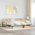 Miniatyrbillede 2 af 11: vidaXL daybed med udtræk og skuffer uden madras 90x200 cm