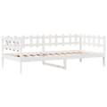 Miniatyrbillede 6 af 11: vidaXL daybed med skuffer 80x200 cm massivt fyrretræ hvid