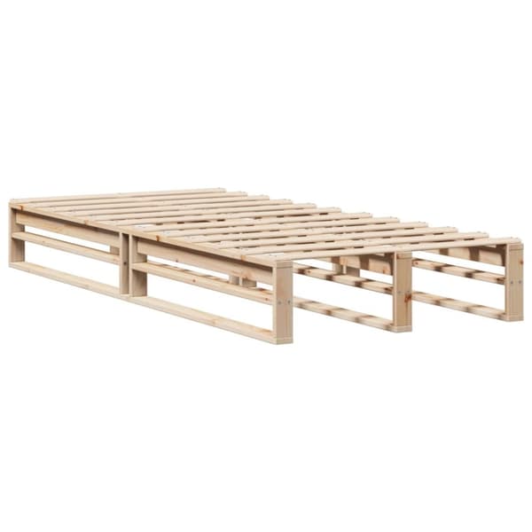 vidaXL sengeramme uden madras 100x200 cm massivt fyrretræ