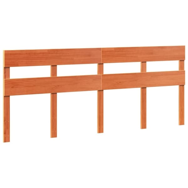 vidaXL Sengeramme uten madrass voksbrun 180x200 cm heltre furu