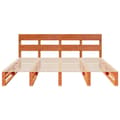 Miniatyrbilde 7 av 11: vidaXL Sengeramme uten madrass voksbrun 180x200 cm heltre furu