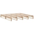 Miniatyrbilde 7 av 11: vidaXL Sengeramme uten madrass 180x200 cm heltre furu