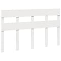 Miniatyrbilde 6 av 11: vidaXL Sengeramme uten madrass hvit 160x200 cm heltre furu
