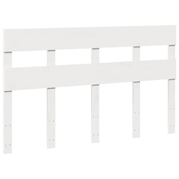 vidaXL Sengeramme uten madrass hvit 160x200 cm heltre furu