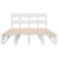 Miniatyrbilde 7 av 11: vidaXL Sengeramme uten madrass hvit 160x200 cm heltre furu