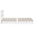 Miniatyrbilde 8 av 11: vidaXL Sengeramme uten madrass hvit 160x200 cm heltre furu