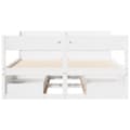 Miniatyrbilde 5 av 11: vidaXL Sengeramme uten madrass hvit 140x190 cm heltre furu
