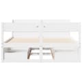 Miniatyrbilde 5 av 11: vidaXL Sengeramme uten madrass hvit 120x190 cm heltre furu