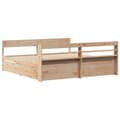 Miniatyrbilde 9 av 11: vidaXL Sengeramme med madrass 200x200 cm heltre furu