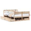 Miniatyrbilde 1 av 11: vidaXL Sengeramme uten madrass 150x200 cm heltre furu