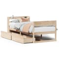 Miniatyrbilde 1 av 11: vidaXL Sengeramme uten madrass 90x190 cm heltre furu