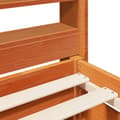 Miniatyrbilde 10 av 11: vidaXL Sengeramme uten madrass voksbrun 140x190 cm heltre furu