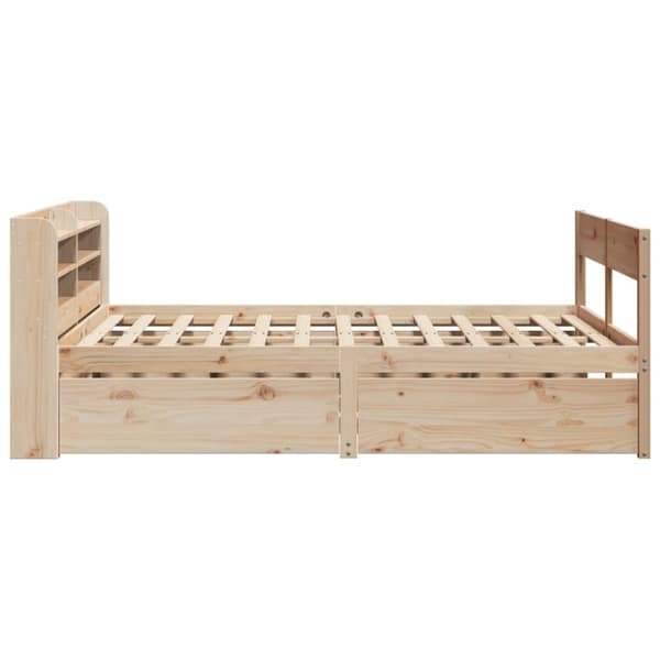 vidaXL Sengeramme uten madrass 140x190 cm heltre furu