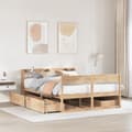 Miniatyrbilde 2 av 11: vidaXL Sengeramme uten madrass 140x190 cm heltre furu