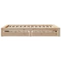 Miniatyrbilde 8 av 11: vidaXL Sengeramme uten madrass 120x190 cm heltre furu