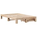 Miniatyrbilde 9 av 11: vidaXL Sengeramme uten madrass 120x190 cm heltre furu