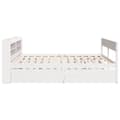 Miniatyrbilde 8 av 11: vidaXL Sengeramme uten madrass hvit 150x200 cm heltre furu