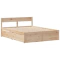 Miniatyrbillede 6 af 11: vidaXL sengeramme uden madras 120x200 cm massivt fyrretræ