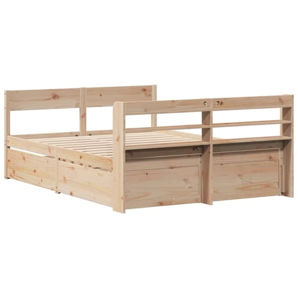 vidaXL sengeramme uden madras 120x200 cm massivt fyrretræ