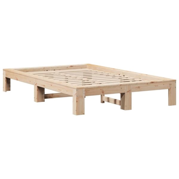 vidaXL sengeramme uden madras 120x190 cm massivt fyrretræ