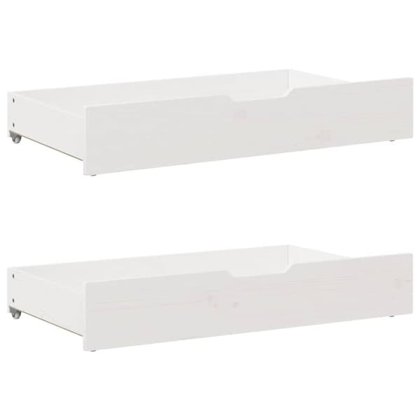 vidaXL sengeramme uden madras 120x200 cm massivt fyrretræ hvid