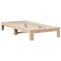 Miniatyrbilde 6 av 11: vidaXL Sengeramme uten madrass 75x190 cm heltre furu