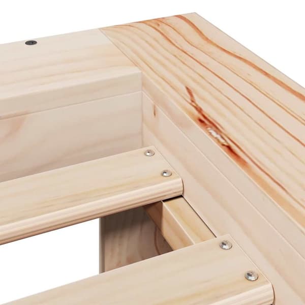 vidaXL Sengeramme uten madrass 75x190 cm heltre furu