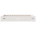 Miniatyrbilde 8 av 11: vidaXL Sengeramme uten madrass hvit 120x200 cm heltre furu