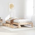 Miniatyrbilde 2 av 11: vidaXL Sengeramme uten madrass 90x190 cm heltre furu