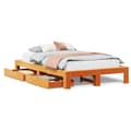 Miniatyrbilde 3 av 11: vidaXL Sengeramme uten madrass voksbrun 120x190 cm heltre furu