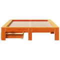 Miniatyrbilde 5 av 11: vidaXL Sengeramme uten madrass voksbrun 120x190 cm heltre furu