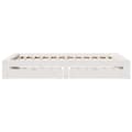 Miniatyrbilde 8 av 11: vidaXL Sengeramme uten madrass hvit 120x190 cm heltre furu