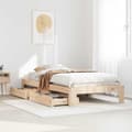 Miniatyrbilde 2 av 11: vidaXL Sengeramme uten madrass 100x200 cm heltre furu