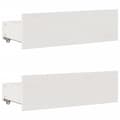 Miniatyrbilde 9 av 11: vidaXL Sengeramme uten madrass med skuffer hvit 180x200 cm heltre furu