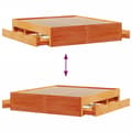 Pikkukuva 11 / 11: vidaXL Sängynrunko ei patjaa laatikot vahanrusk 180x200 cm täysi mänty