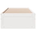 Miniatyrbilde 5 av 11: vidaXL Sengeramme uten madrass med skuffer hvit 90x190 cm heltre furu