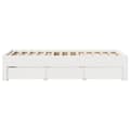 Miniatyrbilde 6 av 11: vidaXL Sengeramme uten madrass med skuffer hvit 90x190 cm heltre furu