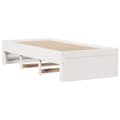 Miniatyrbilde 8 av 11: vidaXL Sengeramme uten madrass med skuffer hvit 90x190 cm heltre furu