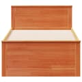 Miniatyrbilde 5 av 11: vidaXL Sengeramme uten madrass med hodegavl brun 75x190 cm heltre furu