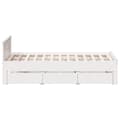 Miniatyrbilde 6 av 11: vidaXL Sengeramme uten madrass med hodegavl hvit 150x200cm heltre furu